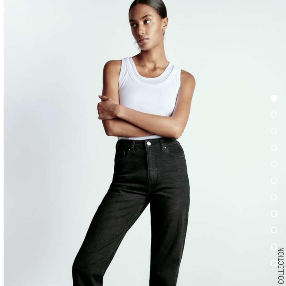 Zara Black Mom Jeans NWT